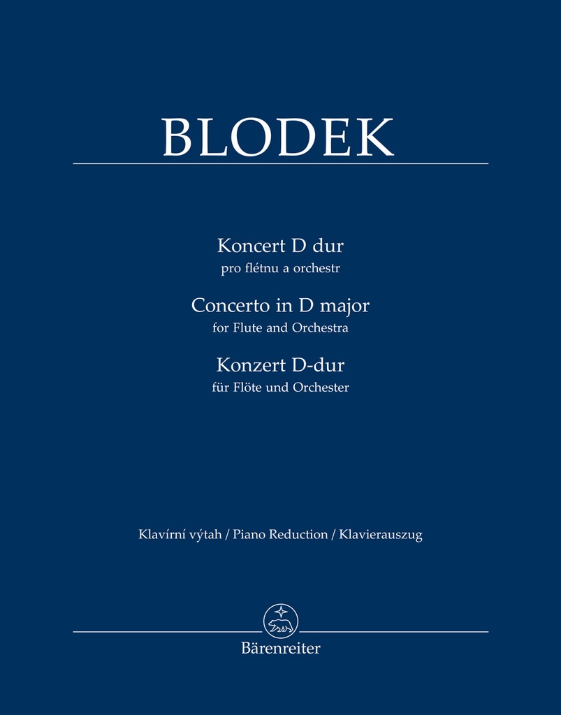 Concerto for Flute and Orchestra in D major (Piano reduction)
