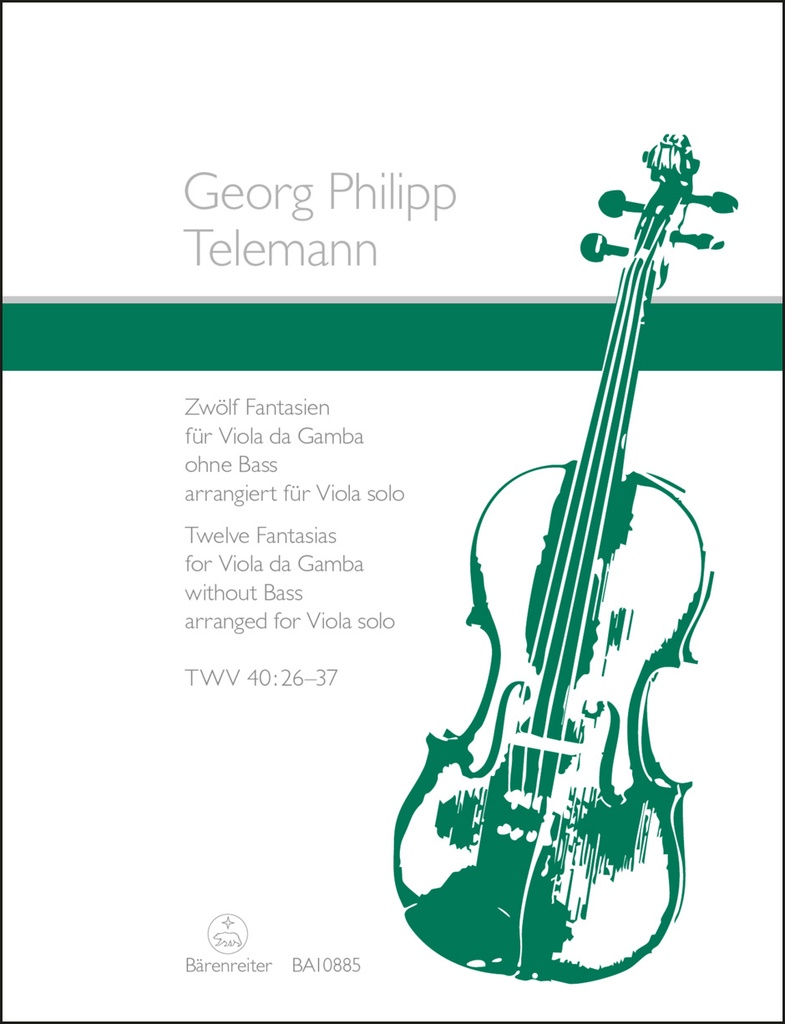12 Fantasias for Viola da Gamba without Bass, TWV.40: 26–37
