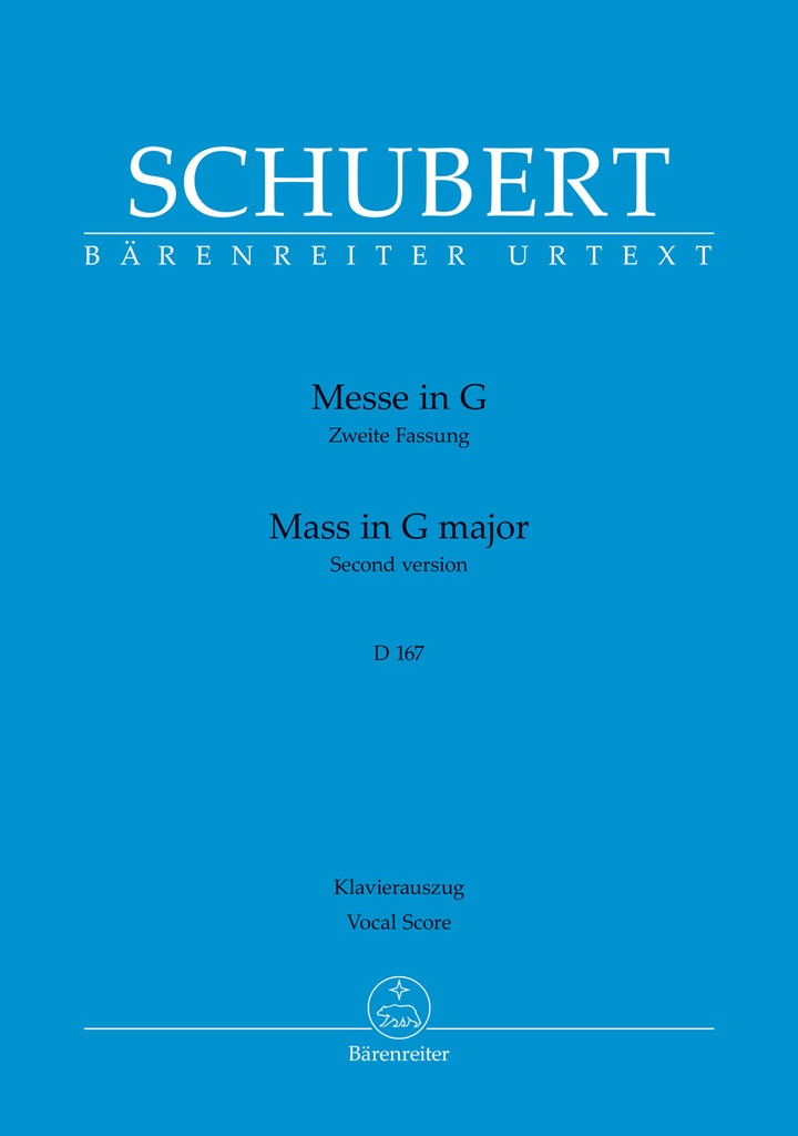 Mass in G major, D.167 (Vocal score)