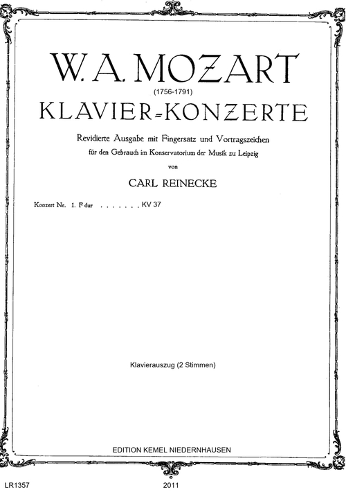Piano Concerto No.1, KV.37