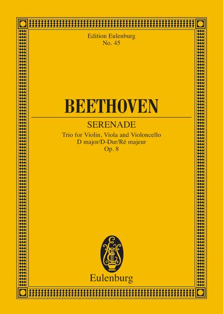 Serenade in D, Op.8 (Study score)
