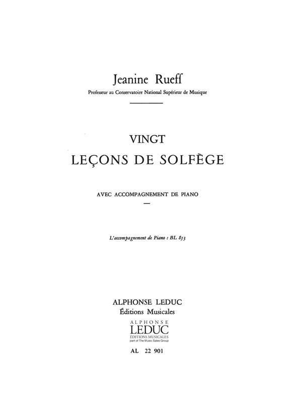 20 Leçons de solfège (Avec accompagnement)