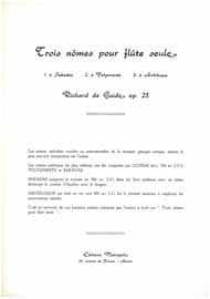 3 Nomes, Op.25