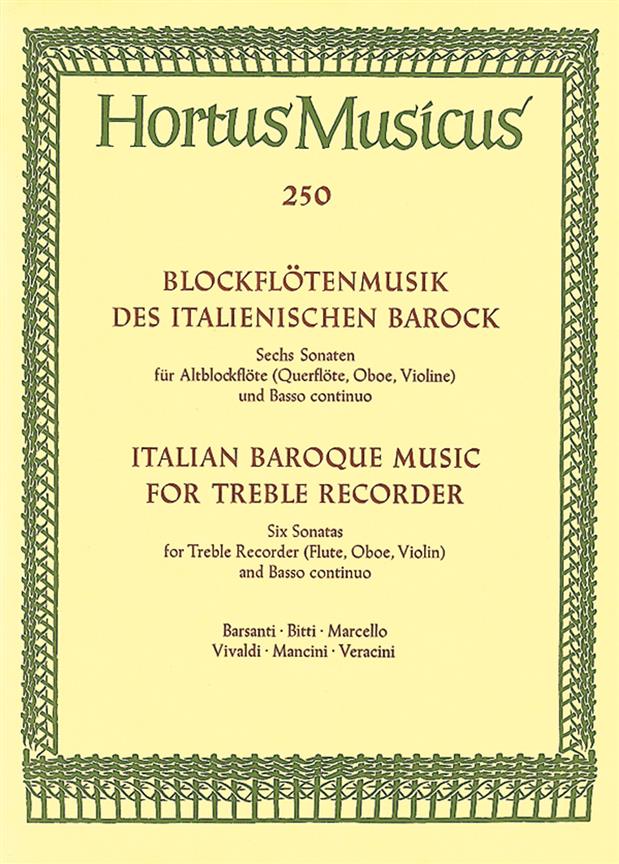 Blockflötenmusik des Italïenischen Barock