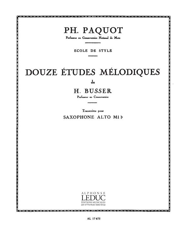 12 Etudes Mélodiques