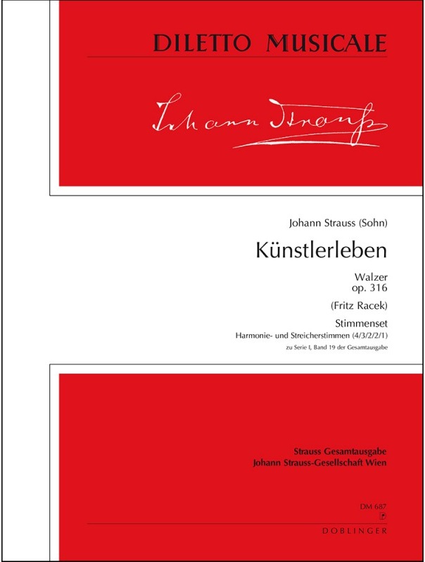 Künstlerleben, Op.316 (Set of parts)