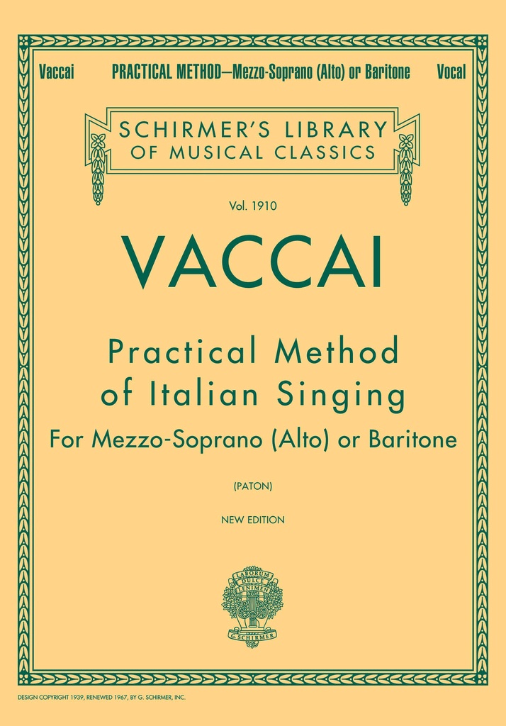 Practical Method of Italian Singing (Medium voice)