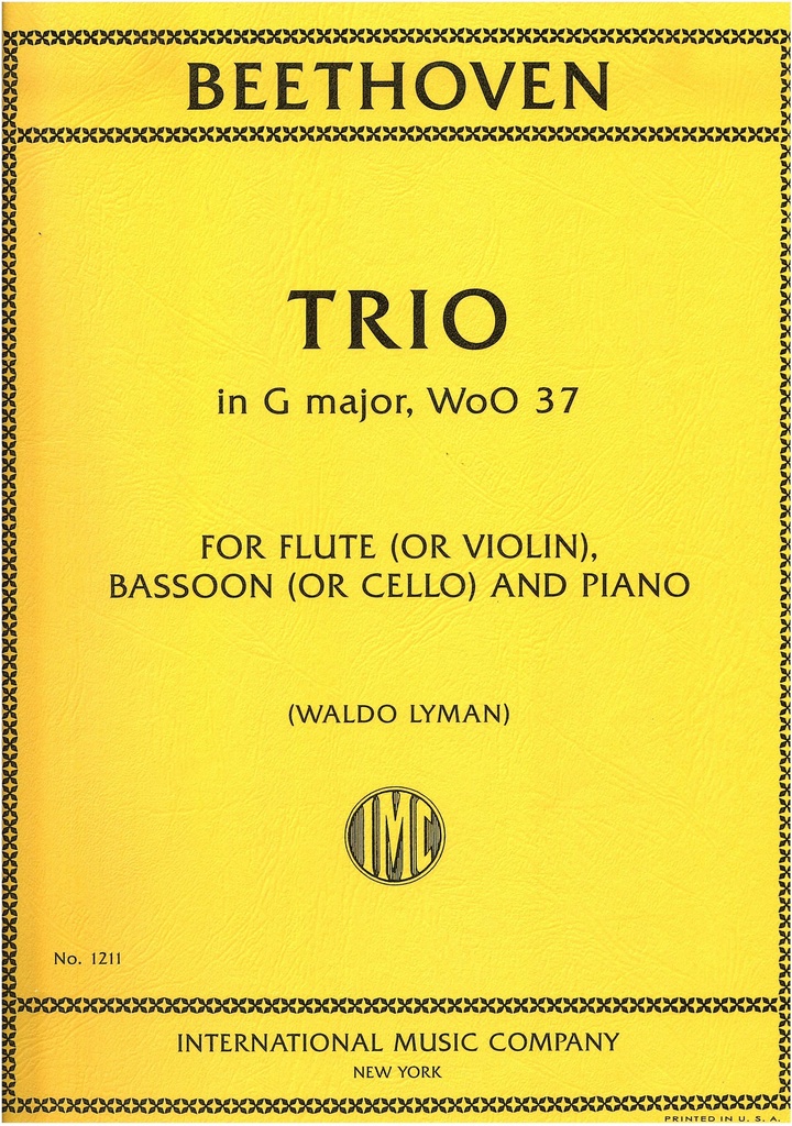 Trio in G major, Wo0 37