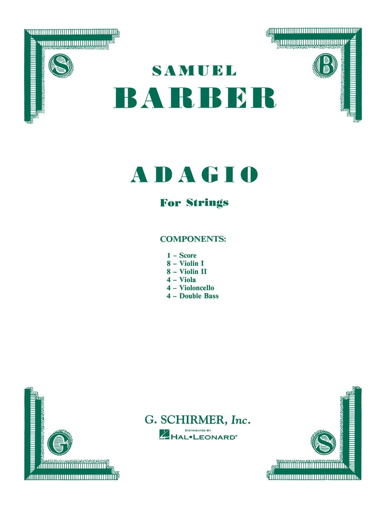 Adagio for Strings (Score & parts)