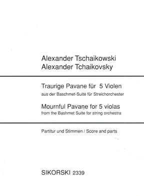 Traurige Pavane für 5 Violen (Score & parts)