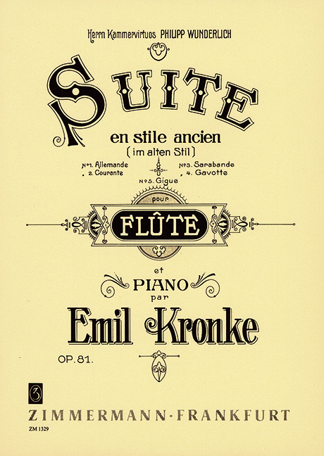 Suite en Style Ancien, Opus 81