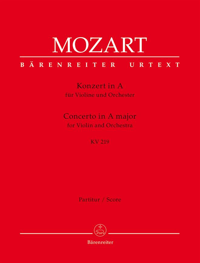 Concerto No.5 A major, KV.219 (Full score)