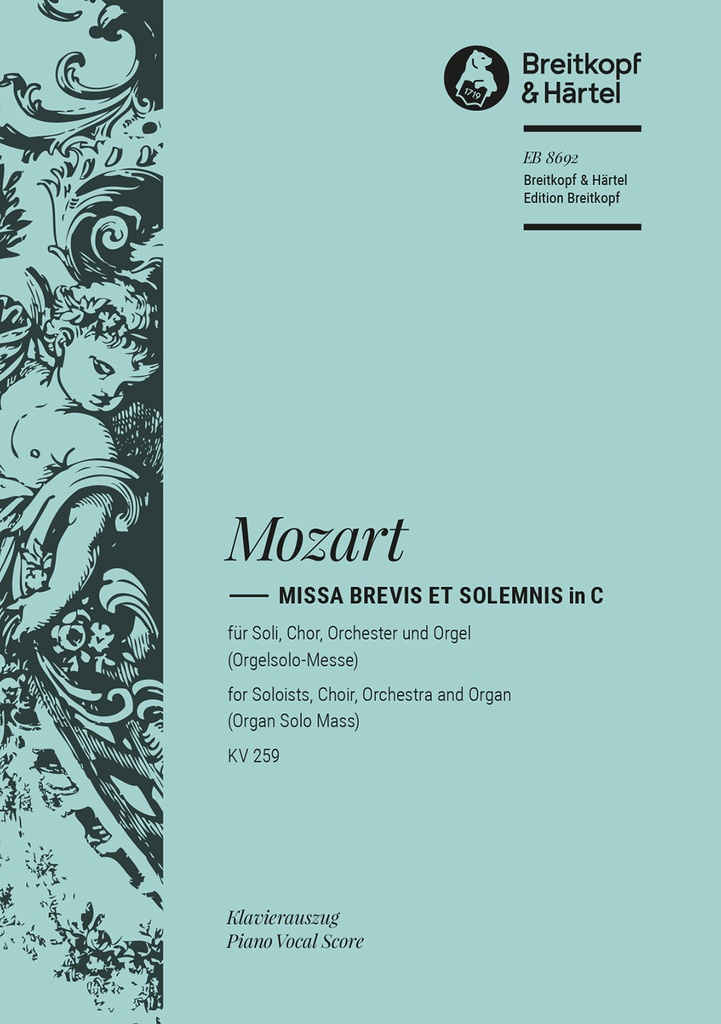 Missa brevis et solemnis in C major, KV.259 (Vocal score)