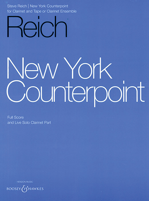 New York Counterpoint (Full score & live clarinet part)