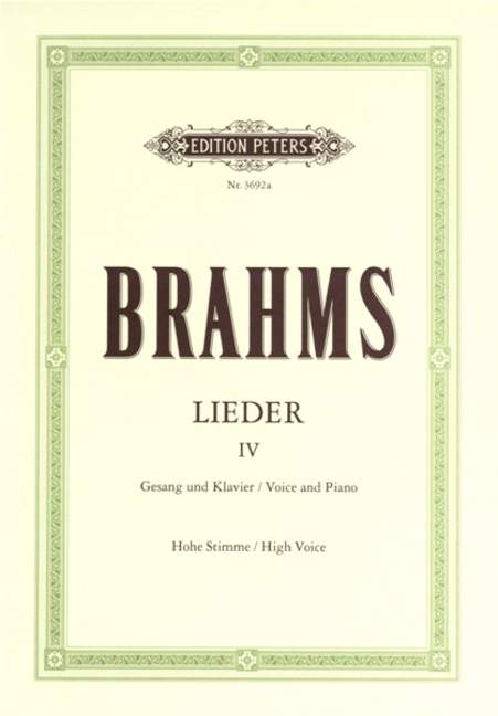 Lieder - Band 4 (Hohe Stimme)