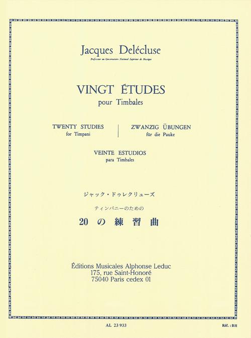 20 Etudes pour Timbales