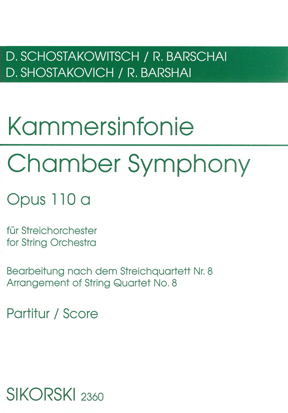Kammersinfonie, Op.110a (Study score)