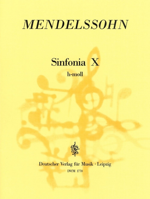 Sinfonia X in B minor, MWV.N 10 (Full score)