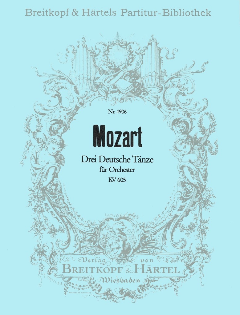 3 German Dances, KV.605 (Full score)