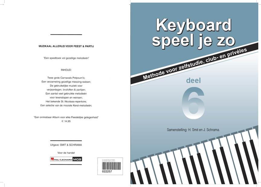 Keyboard Speel Je Zo - Deel 6 (Boek)