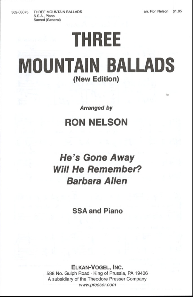 3 Mountain ballads