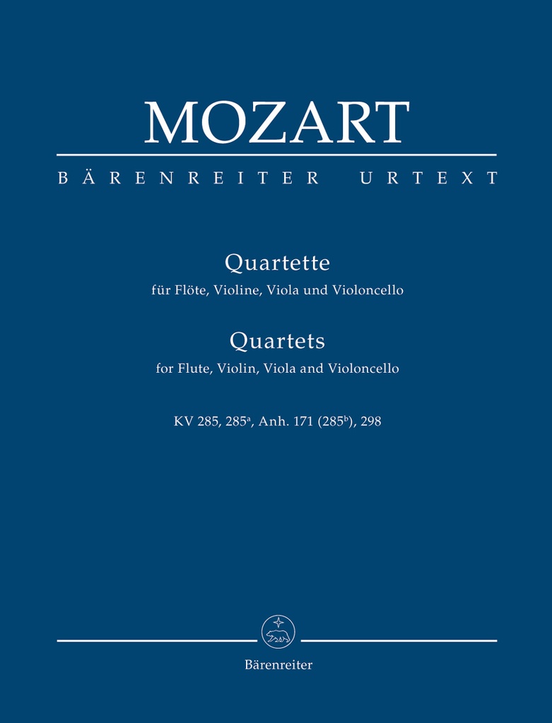 Flotenquartette KV 285,285a+b,298 (Study score)