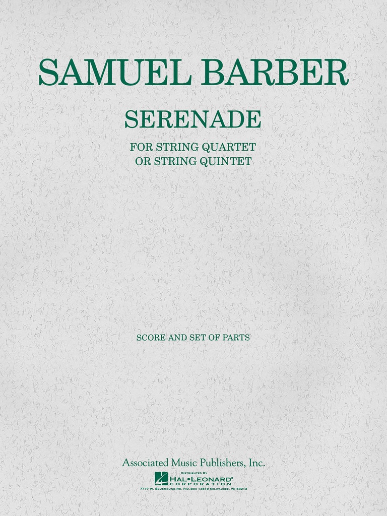 Serenade, Op.1 (Score & parts)