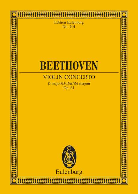 Violin concerto in D major, Op.61 (Study score)