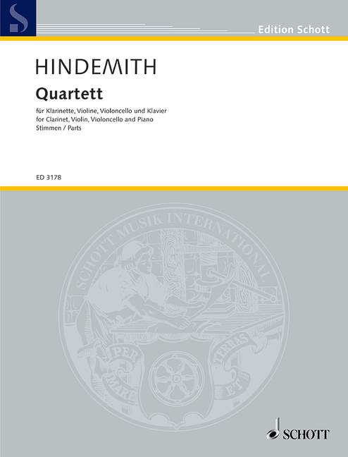 Quartett (Score & parts, piano = score)