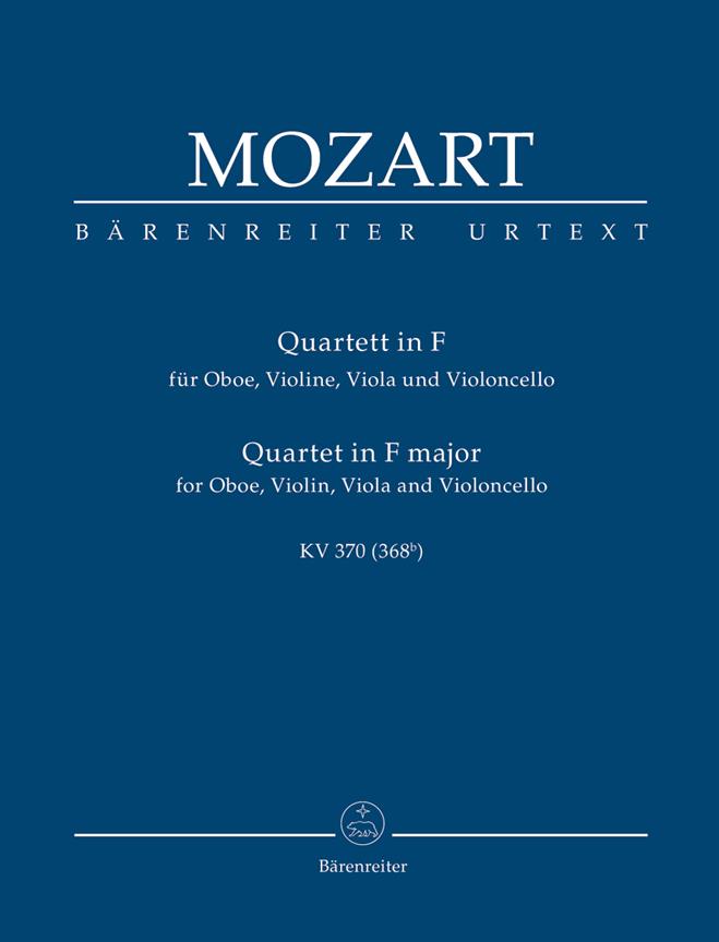 Oboenquartett F major, KV.370 (Study score)