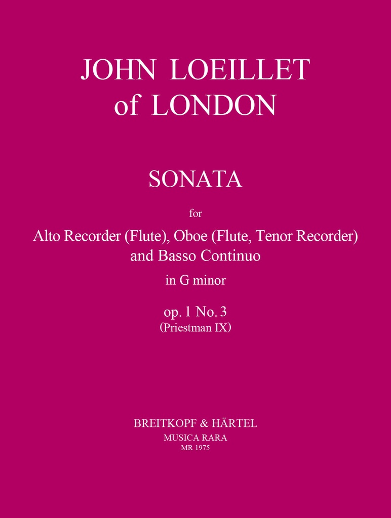 6 Sonatas, Op.1 No.3 in G minor