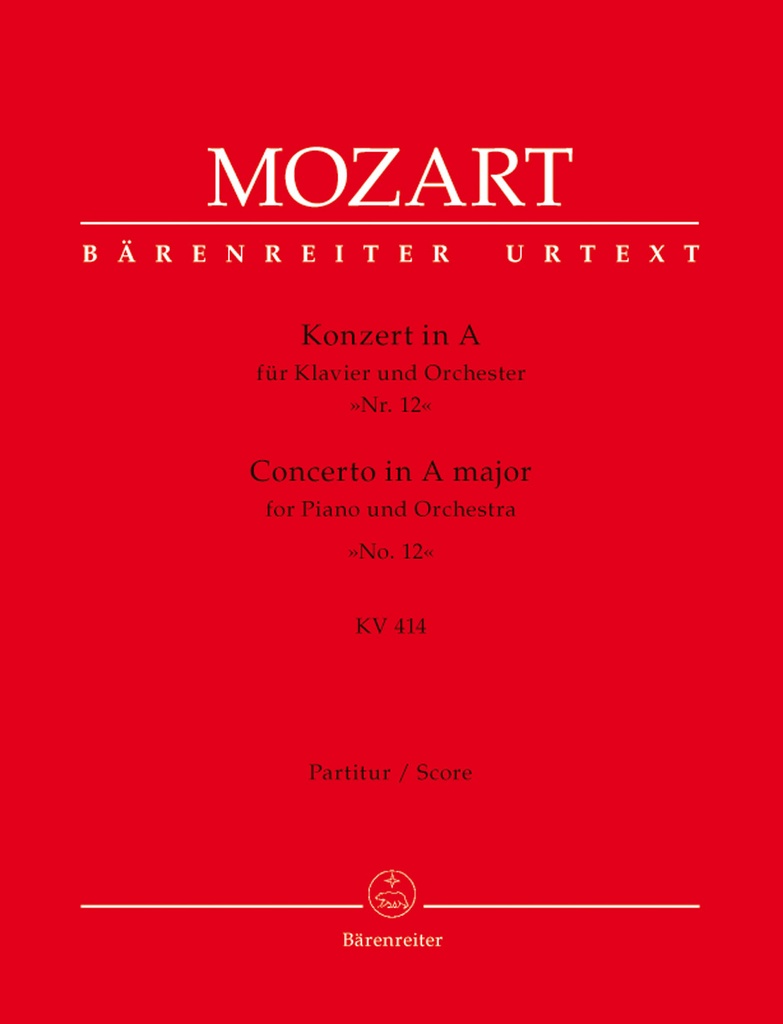 Concerto No.12 A major, KV.414 (Full score)