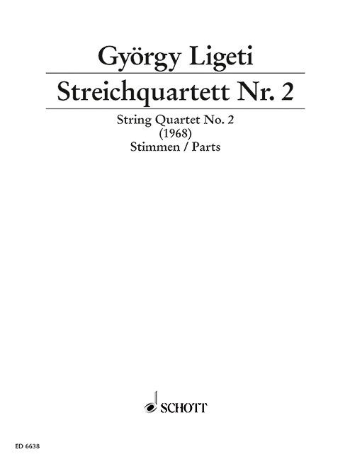 String quartet No.2 (Set of parts)