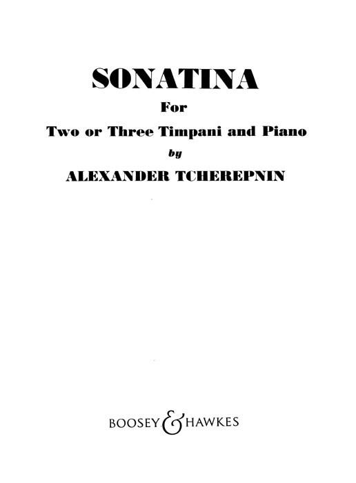 Sonatina for 2 or 3 timpani & piano