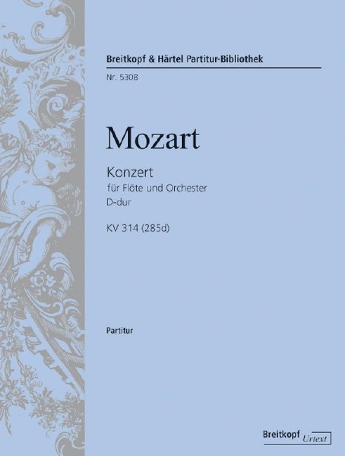 Flute Concerto [No. 2] in D major, KV.314 (285d) (Full score)
