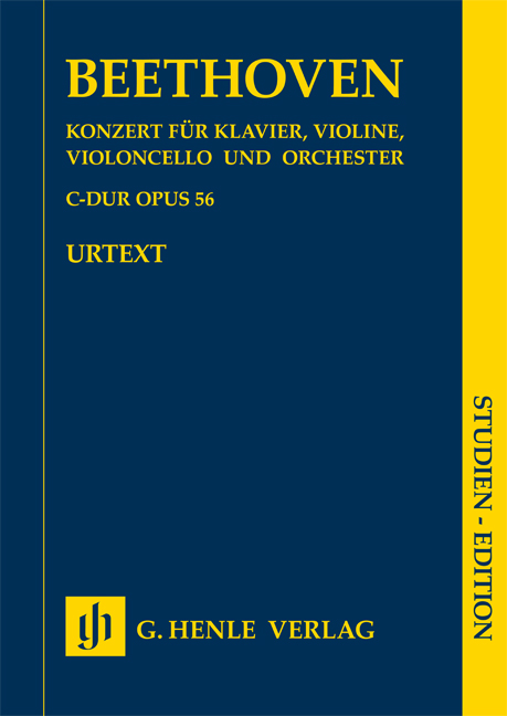 Concerto in C major 'Triple Concerto', Op.56 (Study score)