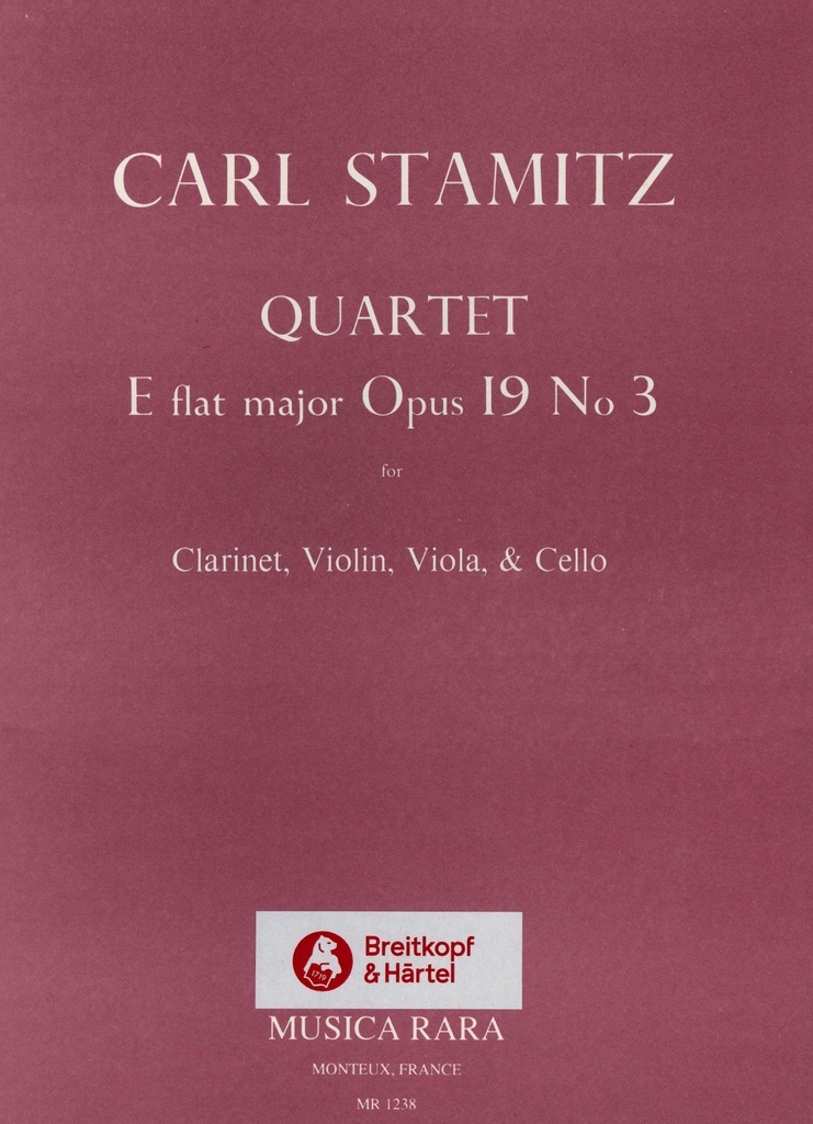 Quartet in Eb major, Op.19 No.3 (Set of parts)