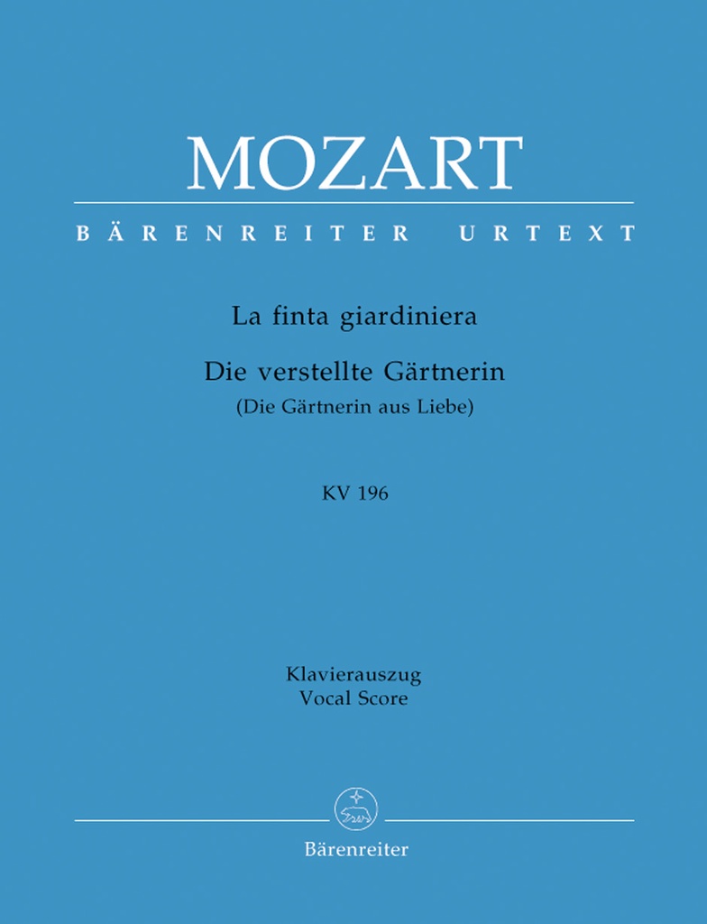 La finta giardiniera (Vocal score)
