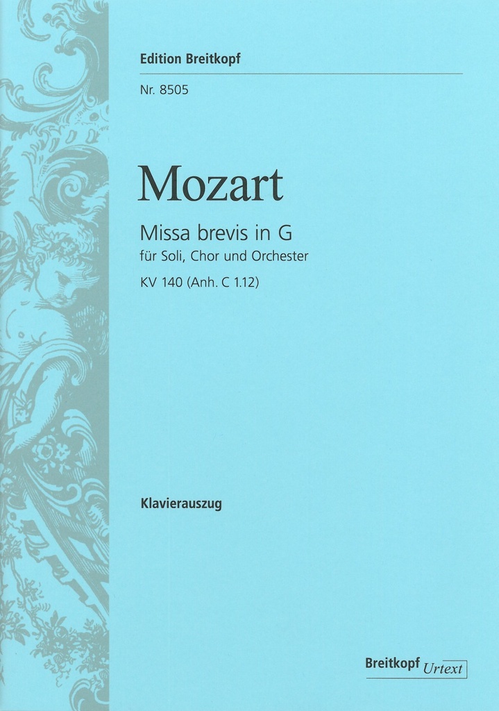 Missa brevis in G major, KV.140 (App. C 1.12) (Vocal score)