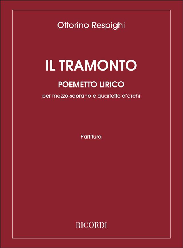 Il tramonto (Partitura)