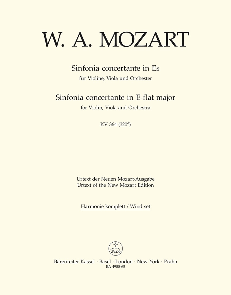 Sinfonia Concertante Es Major, KV.364 - Wind Parts