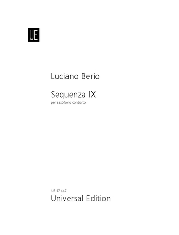Sequenza IX per sassofono alto (1980)