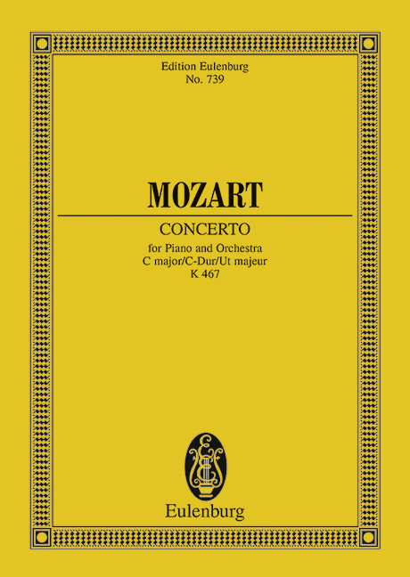 Piano concerto in C, KV.467 (Study score)
