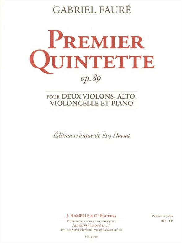 Piano Quintet No.1, Op.89 (Parts)