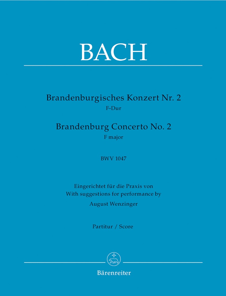 Brandenburg Concerto No.2, BWV.1047 (Full score)
