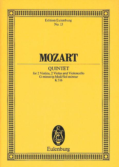 String quintet in g minor, KV.516 (Study score)