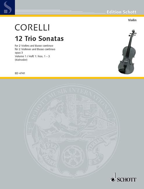12 Triosonaten, Op.3 - 1 (Nrs.1-3)
