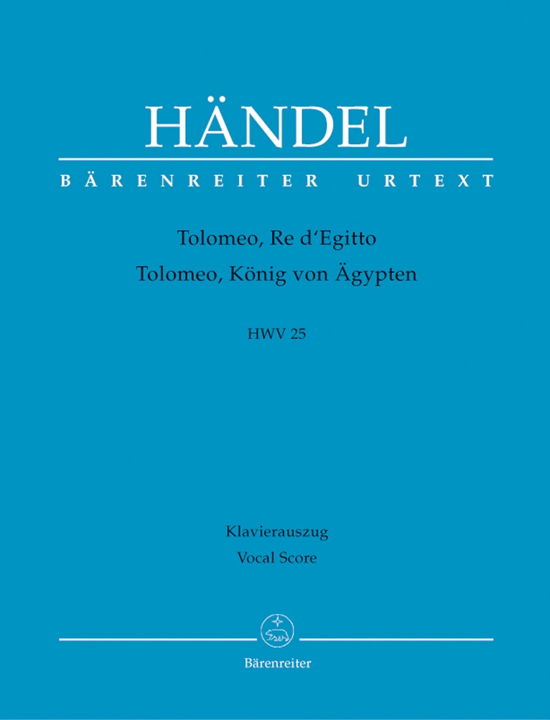 Tolomeo (Vocal score)