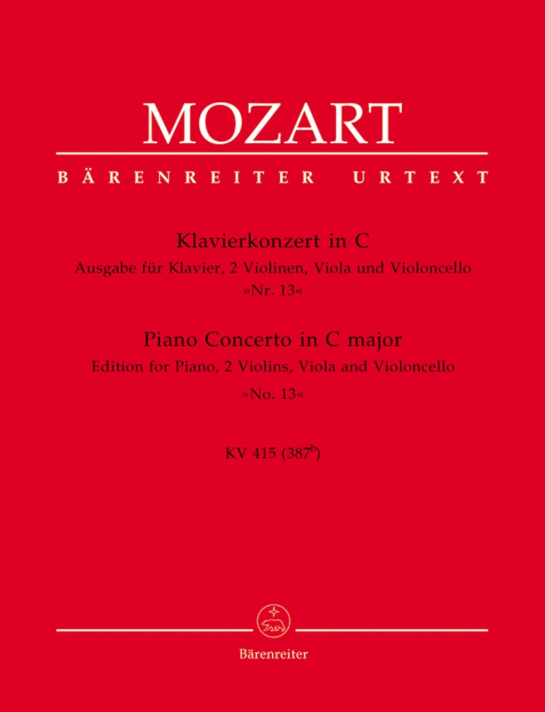 Concerto No.13 C Major K.415 (387b)(Parts)