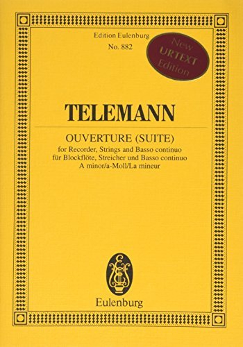 Overture (Suite) in A minor, TWV.55:A2 (Study score)